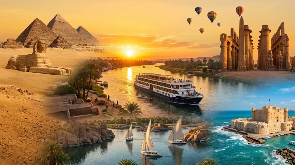 10-Day Egypt Tour: Pyramids, Nile Cruise & Hurghada
